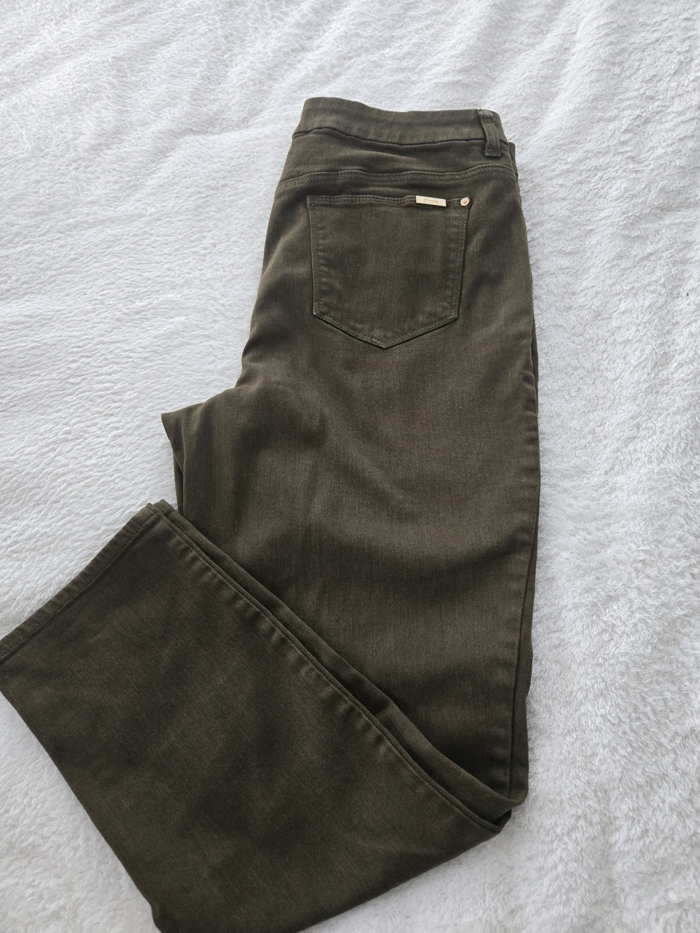 Chico's Olive Straight Leg Jeans